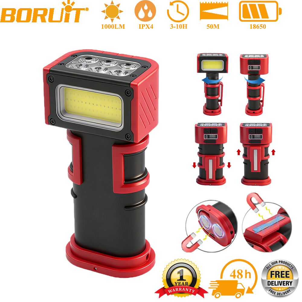 Cycling To Work - BORUiT COB LED ไฟทำงาน 1000LM Type-C