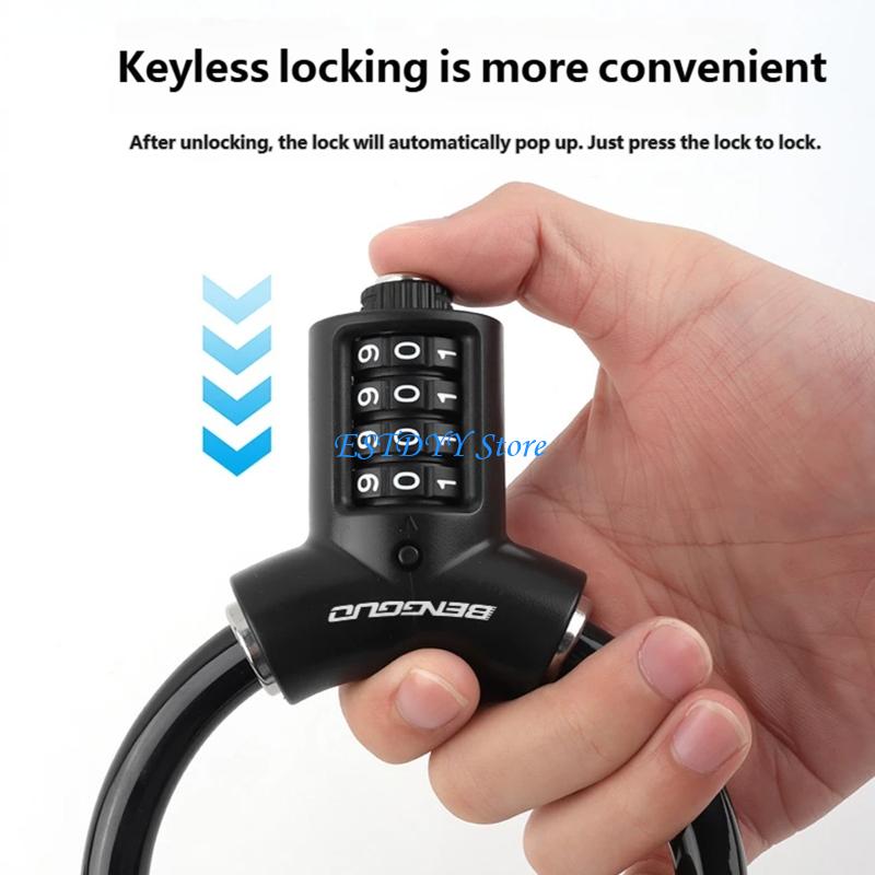 Cable Lock Flexible - G6DE Premium Zincs ผสมกุญแจล็อคแบบรวมความทนทานเพื่อความปลอดภัยสูงสุดจากการโจรกรรมในสภาพแวดล้อมที่หลากหลาย