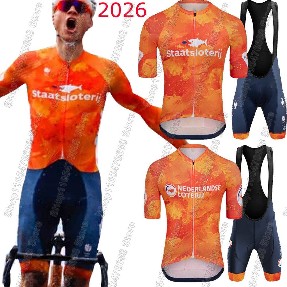 Cycling Commuter Clothing - ชุดเสื้อปั่นจักรยานเนเธอร์แลนด์ 2026 ชุดทีมชาติเนเธอร์แลนด์ เสื้อ Mathieu van