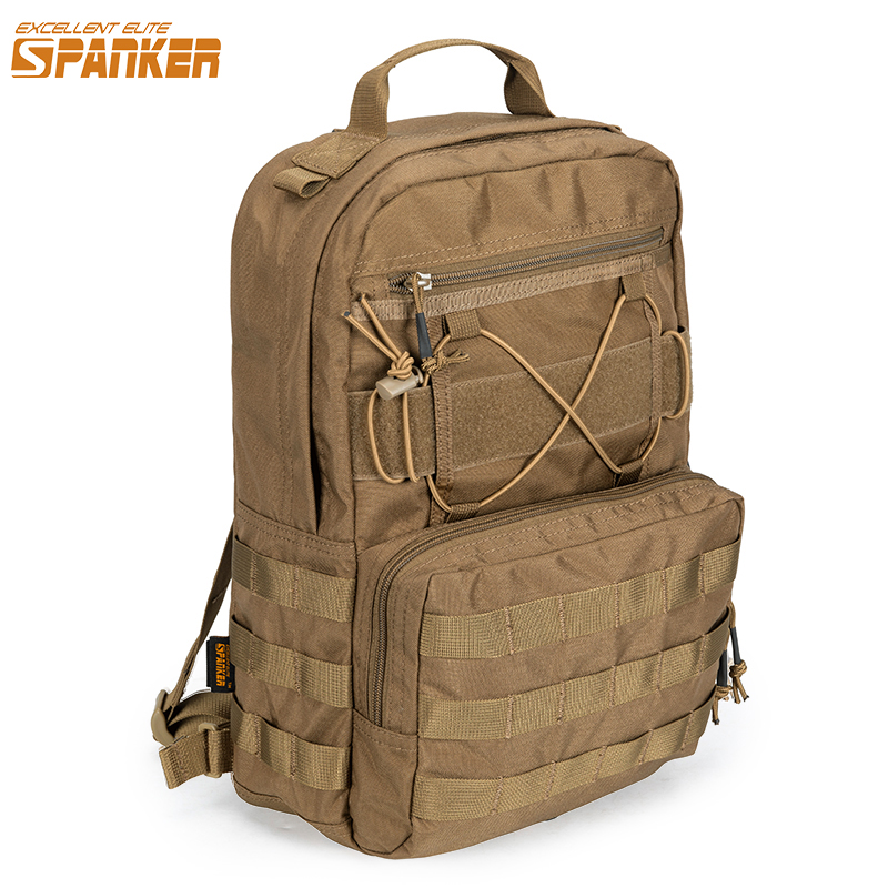 Cycling Commute Backpack - กระเป๋าเป้สะพายหลังแบบยุทธวิธี 15 ลิตร พร้อมถุงน้ำ สำหรับเดินป่า ปั่นจักรยาน