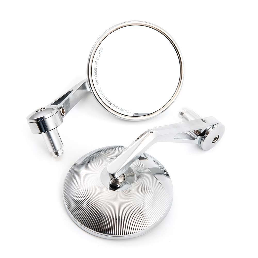 Mirror Handlebar Convex - Evomosa รถจักรยานยนต์ Chrome นูน 7/8 ''22mm