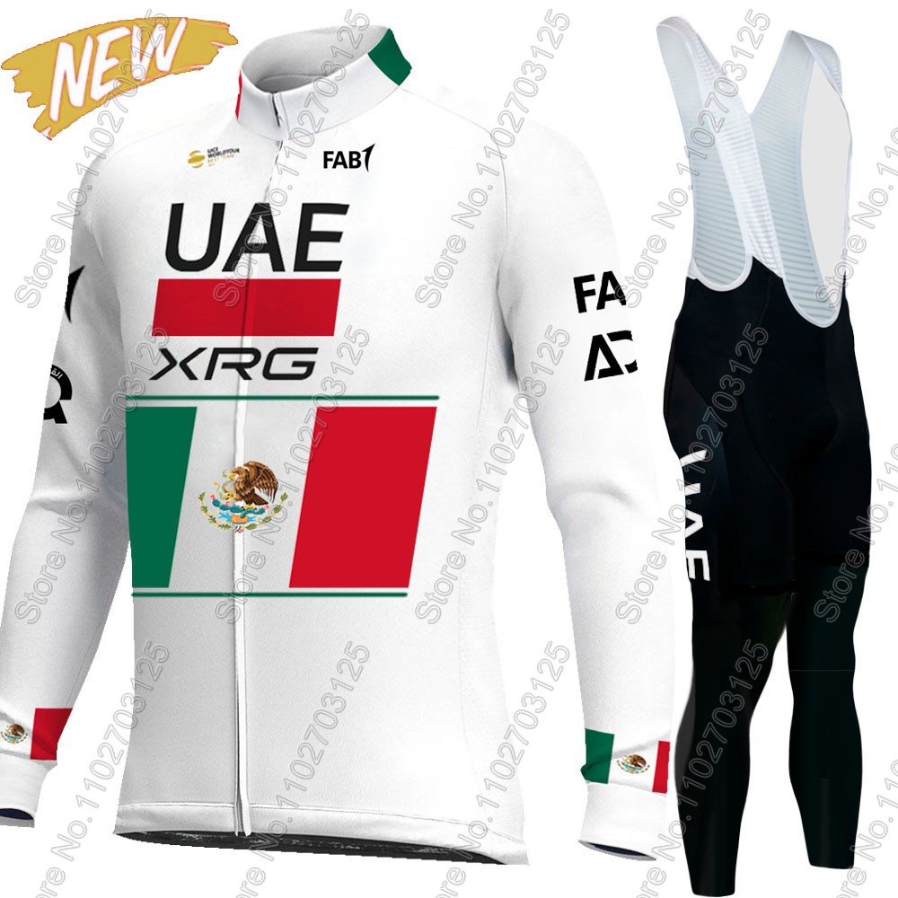 Cycling Commuter Clothing - ชุดเสื้อเจอร์ซีย์ปั่นจักรยานทีม UAE ปี 2026 สำหรับผู้ชาย แขนยาว