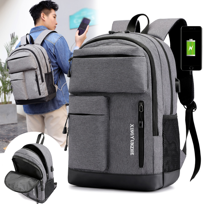 Cycling Commuter Backpack Laptop - กระเป๋าเป้สะพายหลังชาร์จ USB สำหรับผู้ชายและผู้หญิง เหมาะสำหรับเดินป่า ตั้งแคมป์ ปั่นจักรยาน