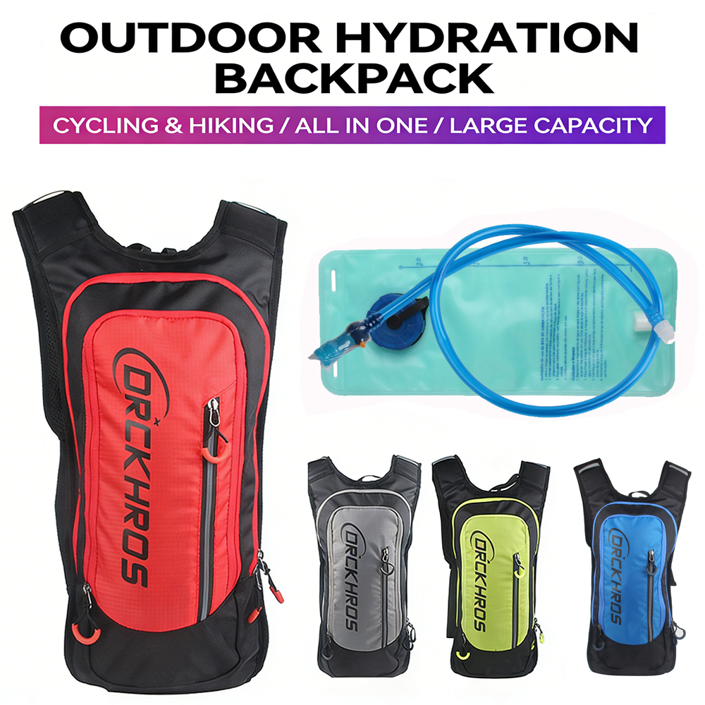 Cycling Commute Backpack - กระเป๋าเป้สะพายหลังสำหรับกีฬากลางแจ้ง ปั่นจักรยาน วิ่ง เดินป่า พร้อมถุงน้ำในตัว กันน้ำ