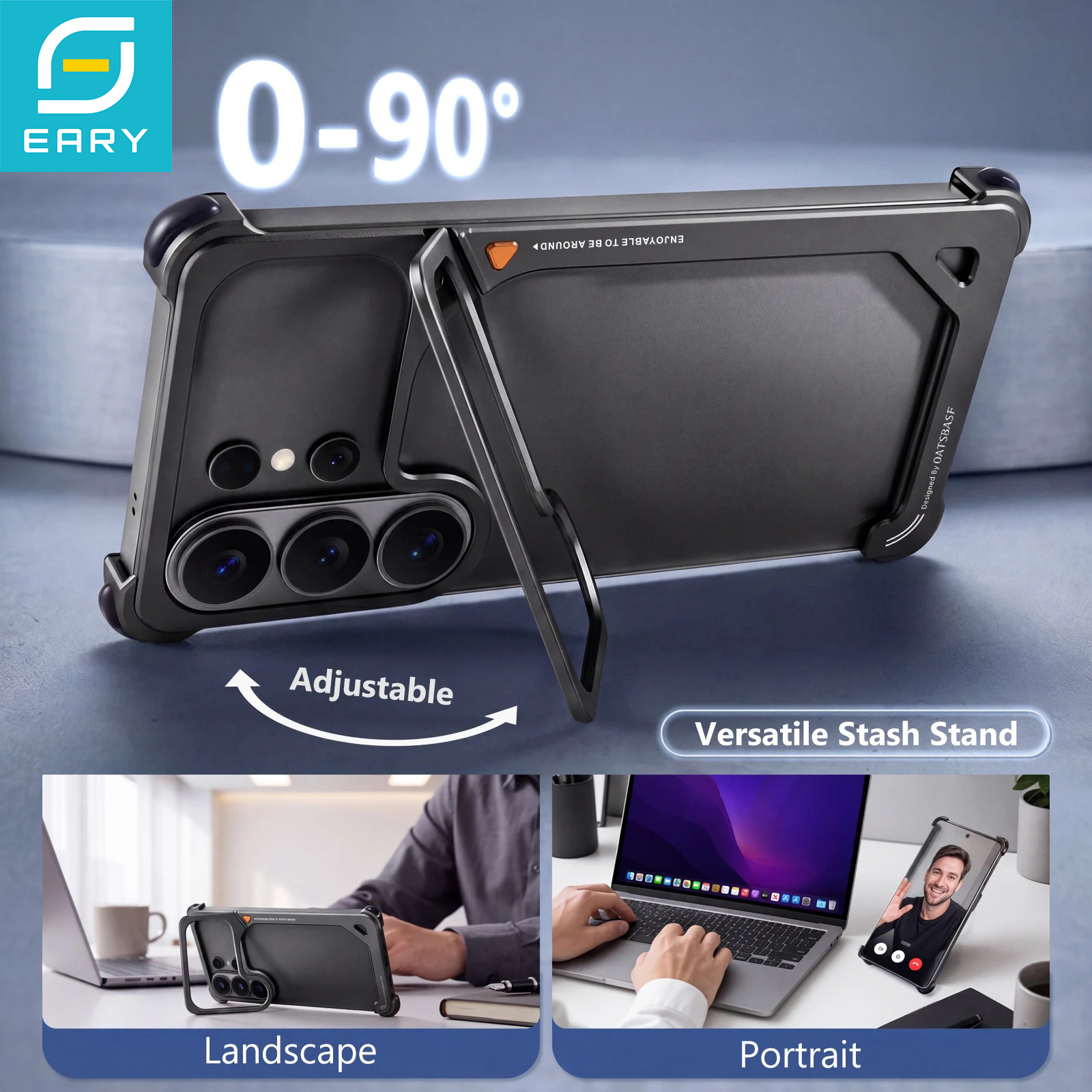 Kickstand Adjustable - เคสทรง Eary 9 สำหรับซัมซุง กาแลคซี่ เอส