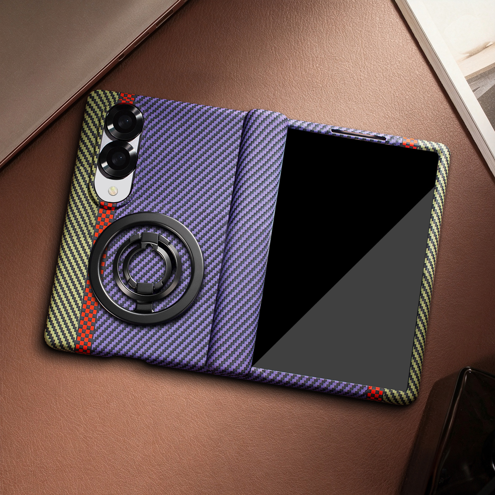 Kickstand Adjustable - เคสโทรศัพท์แบบหมุนได้ 360 องศา พร้อมขาตั้งแม่เหล็ก สำหรับ Samsung