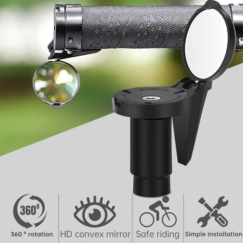 Mirror Handlebar Convex - ยูนิเวอร์แซล 360 ° กระจกมองหลังจักรยานแบบปรับได้ HD เลนส์นูน