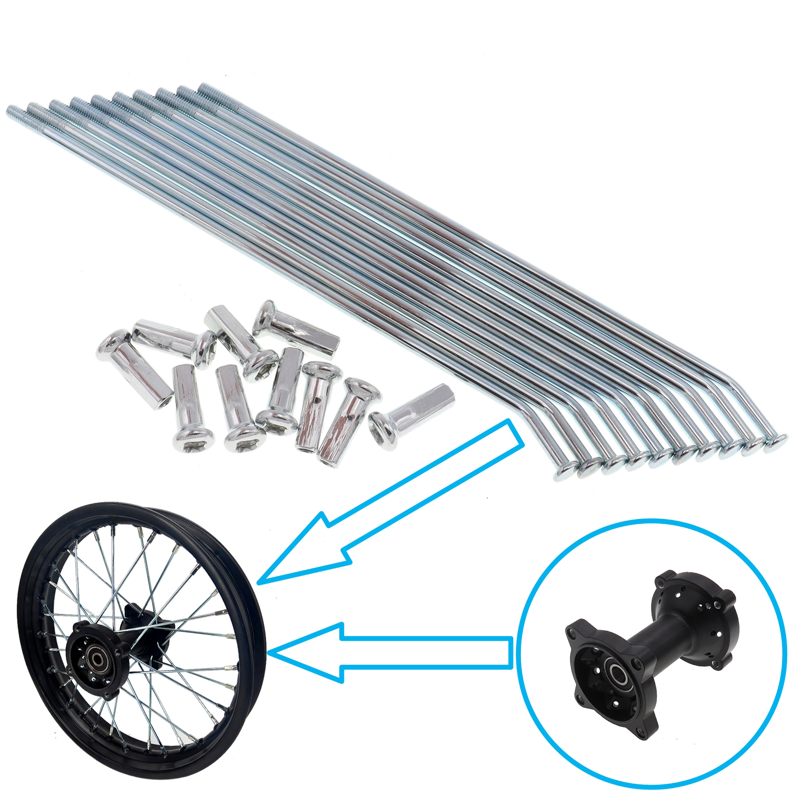 Dynamo Hub Front - 10 ชิ้น/เซ็ต 10 