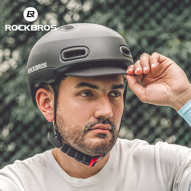 Commute Cycling Helmet - หมวกจักรยาน ROCKBROS สำหรับการขี่จักรยานแบบสบายๆ พร้อมที่บังแดด หมวกจักรยาน EPS