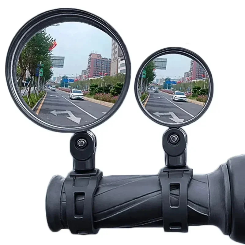 Mirror Handlebar Convex - กระจกมองหลังจักรยาน 2-8 ชิ้น, กระจกมองหลังสำหรับแฮนด์จักรยาน, กระจกนูนปรับหมุนได้ 360