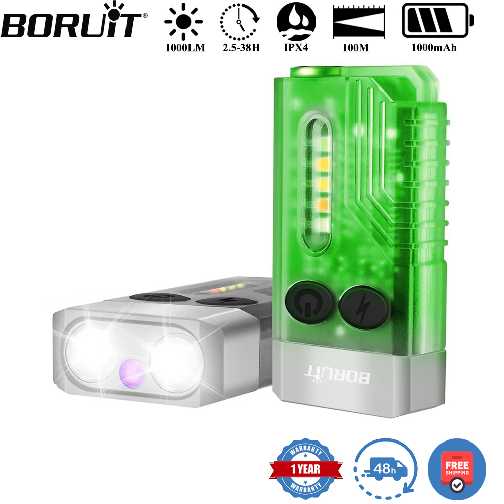 Cycling To Work - ไฟฉายพวงกุญแจ BORUiT V10 แบบ UV LED