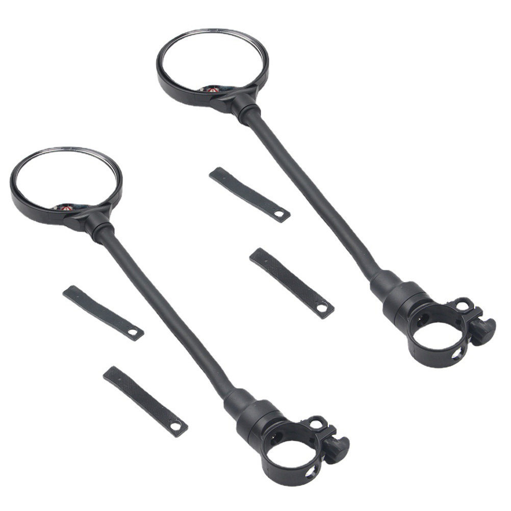 Mirror Handlebar Convex - กระจกมองหลังจักรยาน 2 ชิ้น ปรับได้ พร้อมท่ออะคริลิก กระจกนูนติดแฮนด์