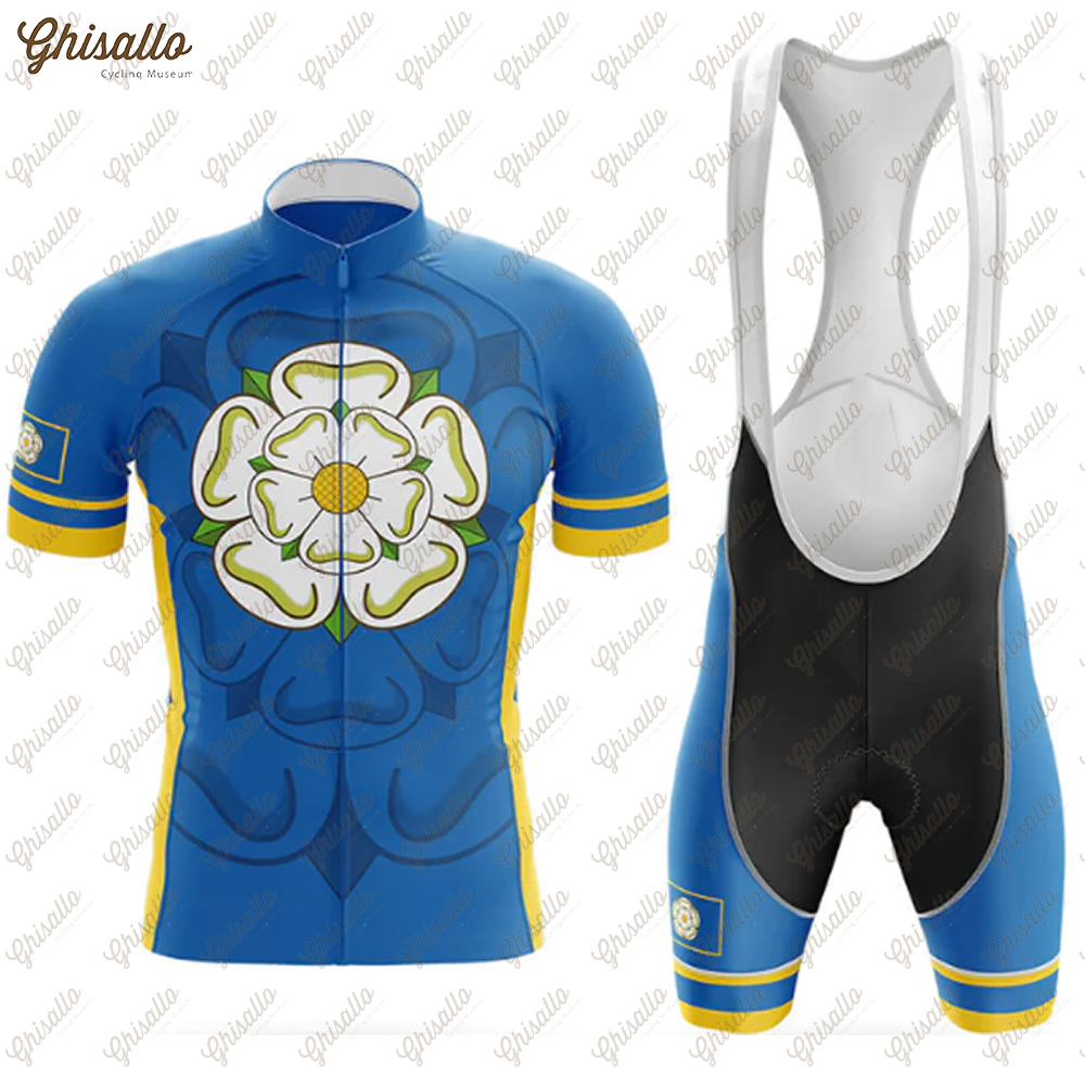 Cycling Commuter Clothing - ชุดเสื้อปั่นจักรยาน Yorkshire สำหรับผู้ชายอุปกรณ์จักรยานเสือหมอบเสื้อปั่นจักรยานกางเกงขาสั้นเสื้อผ้าแห้งเร็วเสื้อผ้าจักรยานใหม่