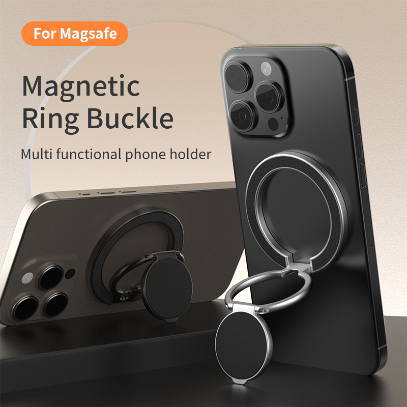 Kickstand Adjustable - แท่นวางโทรศัพท์แม่เหล็ก MagSafe แบบสองด้าน ที่ยึดโทรศัพท์แบบวงแหวน ที่จับโทรศัพท์สำหรับโทรศัพท์ 17