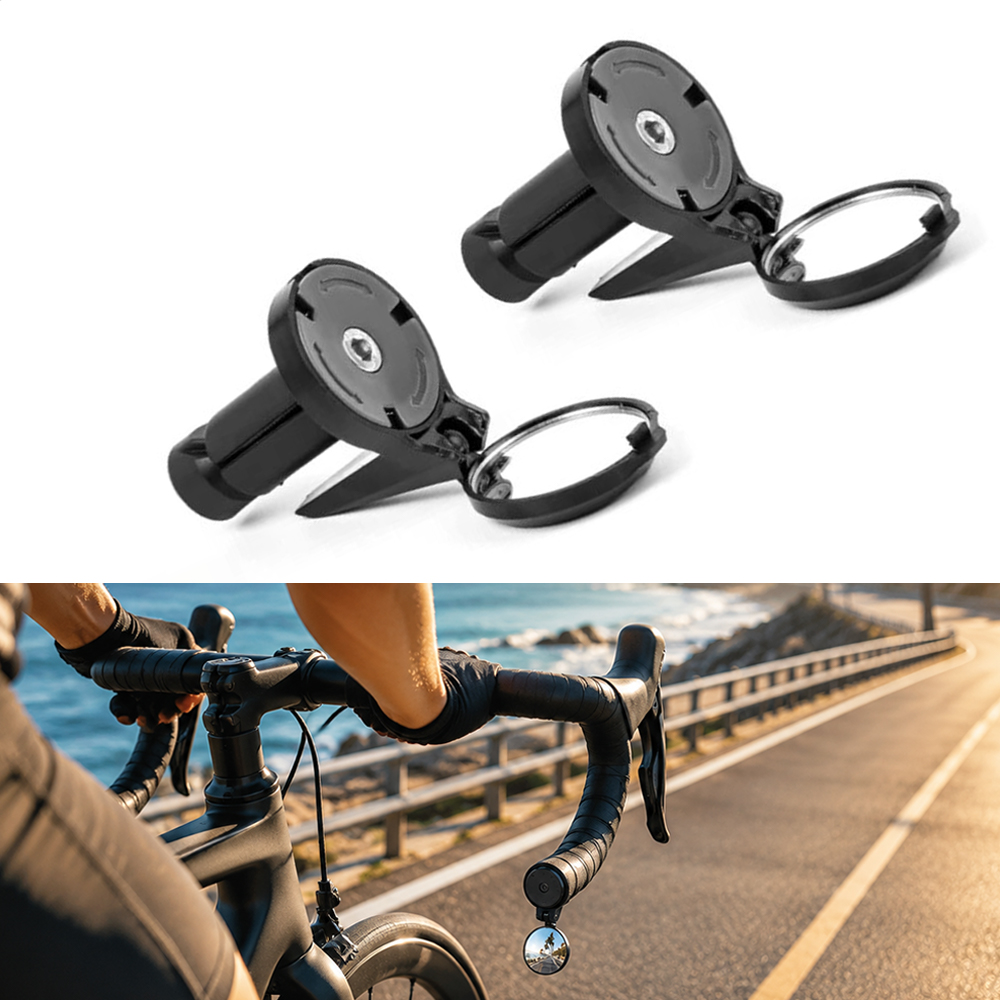 Mirror Handlebar Convex - กระจกมองหลังติดปลายแฮนด์จักรยาน กระจกมองหลัง HD 360 องศา °