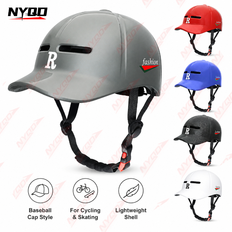Commute Cycling Helmet - หมวกเบสบอลแบบ Inmold สำหรับจักรยาน จักรยานยนต์ สเก็ตบอร์ด สกู๊ตเตอร์