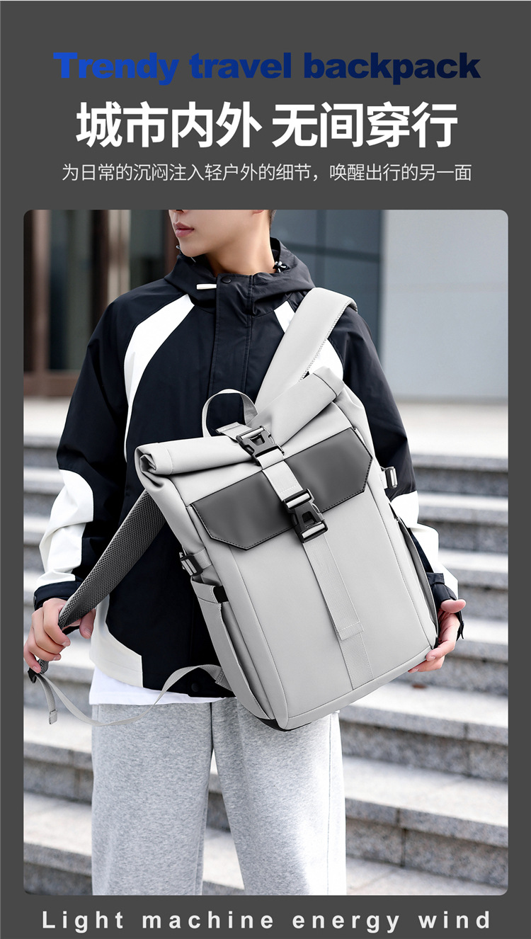 Cycling Commuter Backpack Laptop - กระเป๋าเป้สะพายหลังสำหรับนักธุรกิจและนักเรียน สำหรับผู้ชาย ทันสมัย สไตล์เทคแวร์ เหมาะสำหรับกิจกรรมกลางแจ้ง ปั่นจักรยาน
