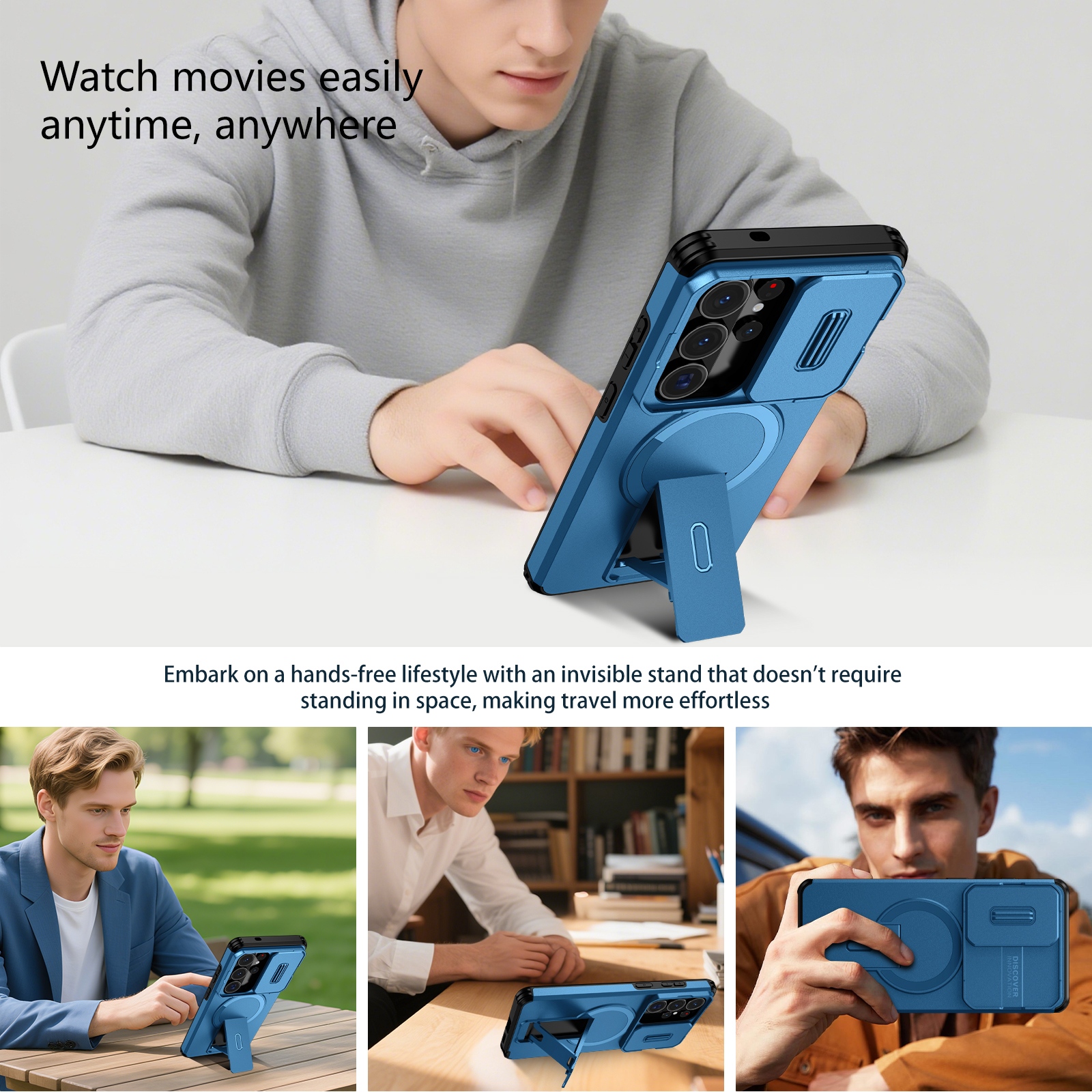 เคสโทรศัพท์กันเลนส์กล้องสำหรับ - Kickstand Adjustable บทวิจารณ์และราคา