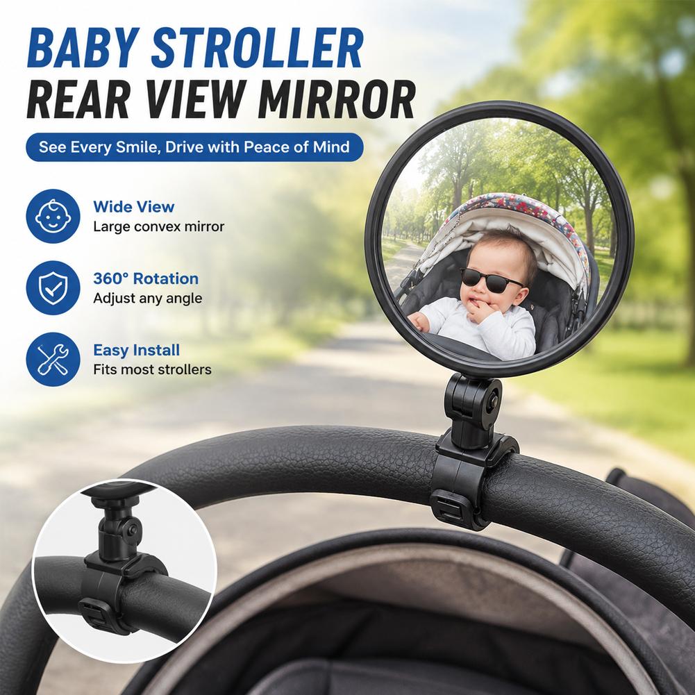 กระจกมองหลังจักรยานแบบปรับได้  - Mirror Handlebar Convex บทวิจารณ์และราคา