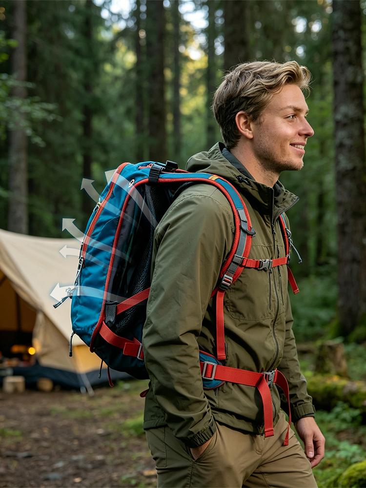 เบาะระบายอากาศสำหรับกระเป๋าเป้ - Cycling Commute Backpack บทวิจารณ์และราคา