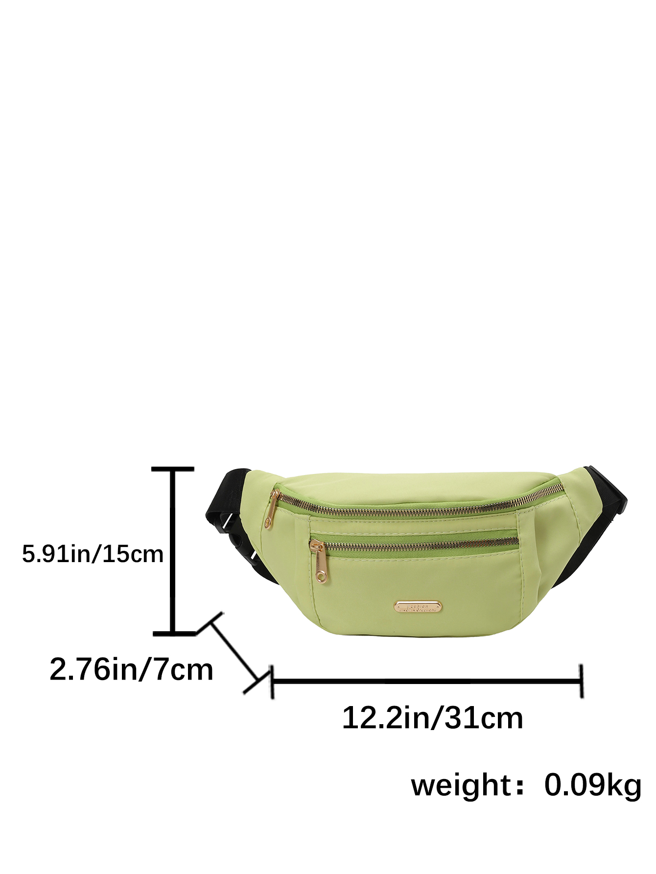 กระเป๋าคาดเอวแฟชั่นลำลองสีพื้น - Cycling Commuting บทวิจารณ์และราคา