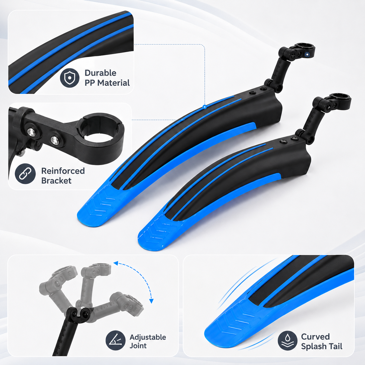 PINMOAP ชุดบังโคลนจักรยาน 2 ชิ - Cycling Commute In Rain บทวิจารณ์และราคา