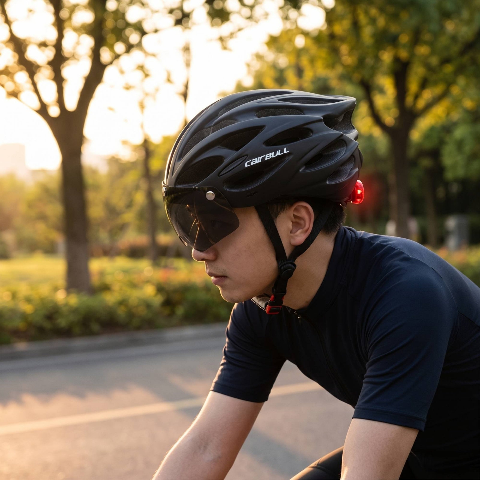 หมวกกันน็อคจักรยานพร้อมไฟท้าย  - Commute Cycling Helmet บทวิจารณ์และราคา