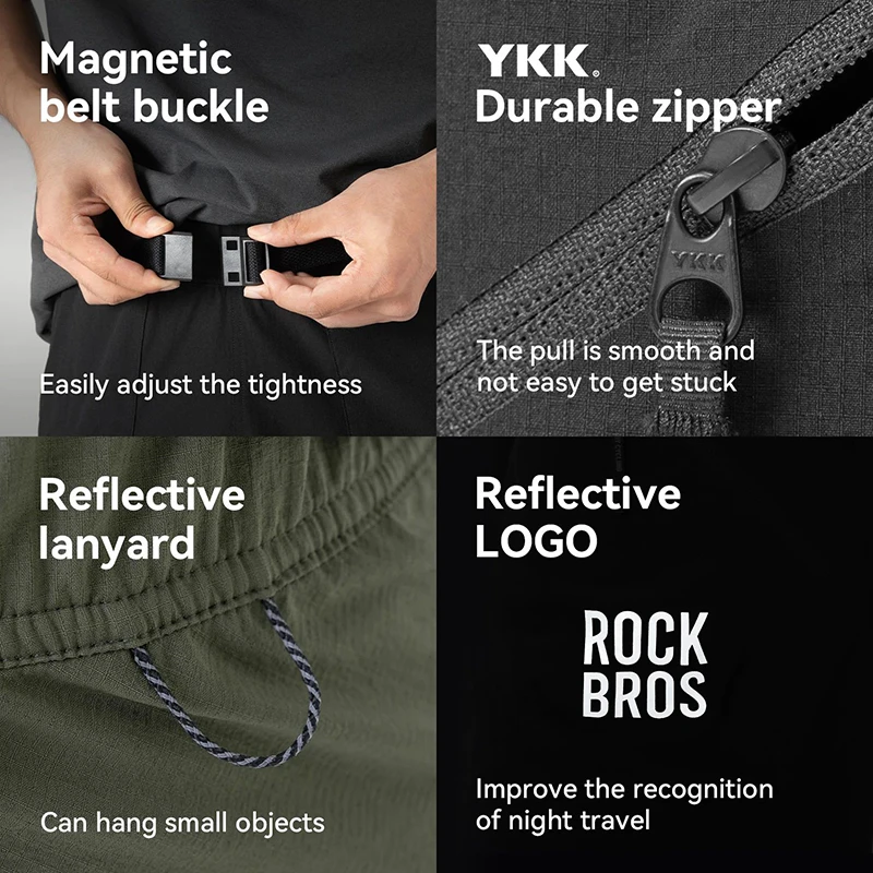 กางเกงปั่นจักรยานผู้ชาย ROCKBR - Cycling Shorts For Commute บทวิจารณ์และราคา