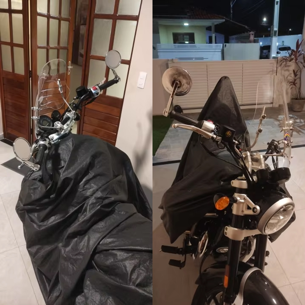 Evomosa รถจักรยานยนต์ Chrome น - Mirror Handlebar Convex บทวิจารณ์และราคา