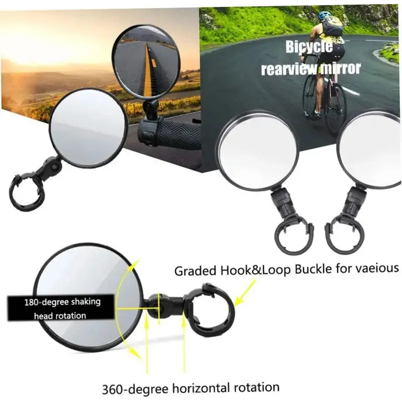 กระจกมองหลังจักรยานอเนกประสงค์ - Mirror Handlebar Convex บทวิจารณ์และราคา