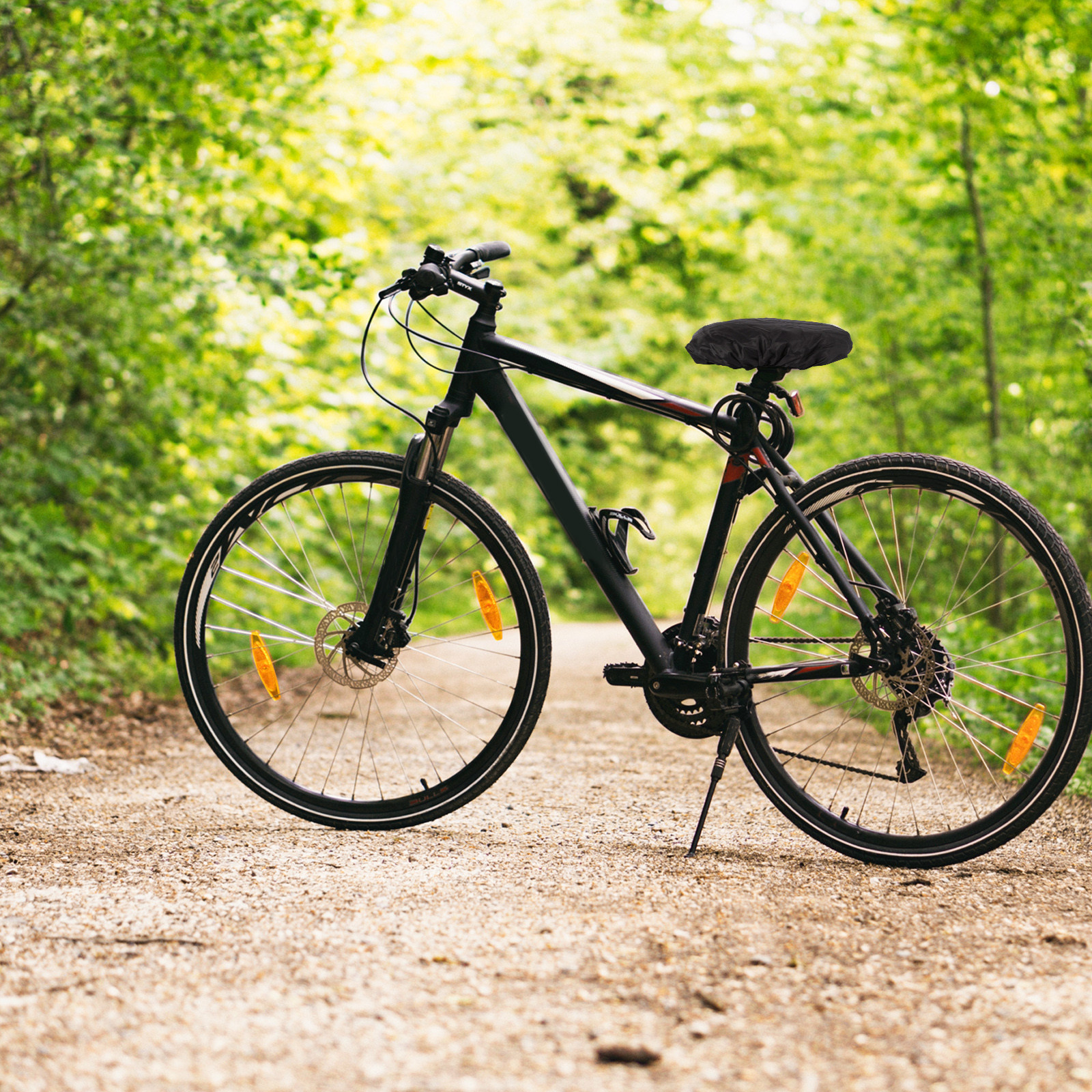 ผ้าคลุมเบาะจักรยานกันน้ำ 4 ชิ้ - Cycling Commute In Rain บทวิจารณ์และราคา