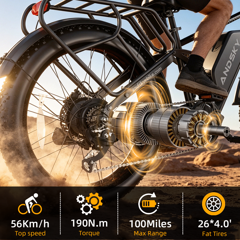 จักรยานไฟฟ้า ANDSKY Apex50 AWD - Commuting On Road Bike บทวิจารณ์และราคา