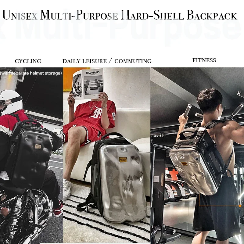 กระเป๋าเป้สะพายหลังแบบแข็งกันน - Cycling Commuter Backpack Laptop บทวิจารณ์และราคา