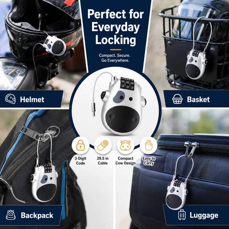 สายล็อคแบบยืดหดได้รุ่นมินิคาว  - Cycling Commute Backpack บทวิจารณ์และราคา