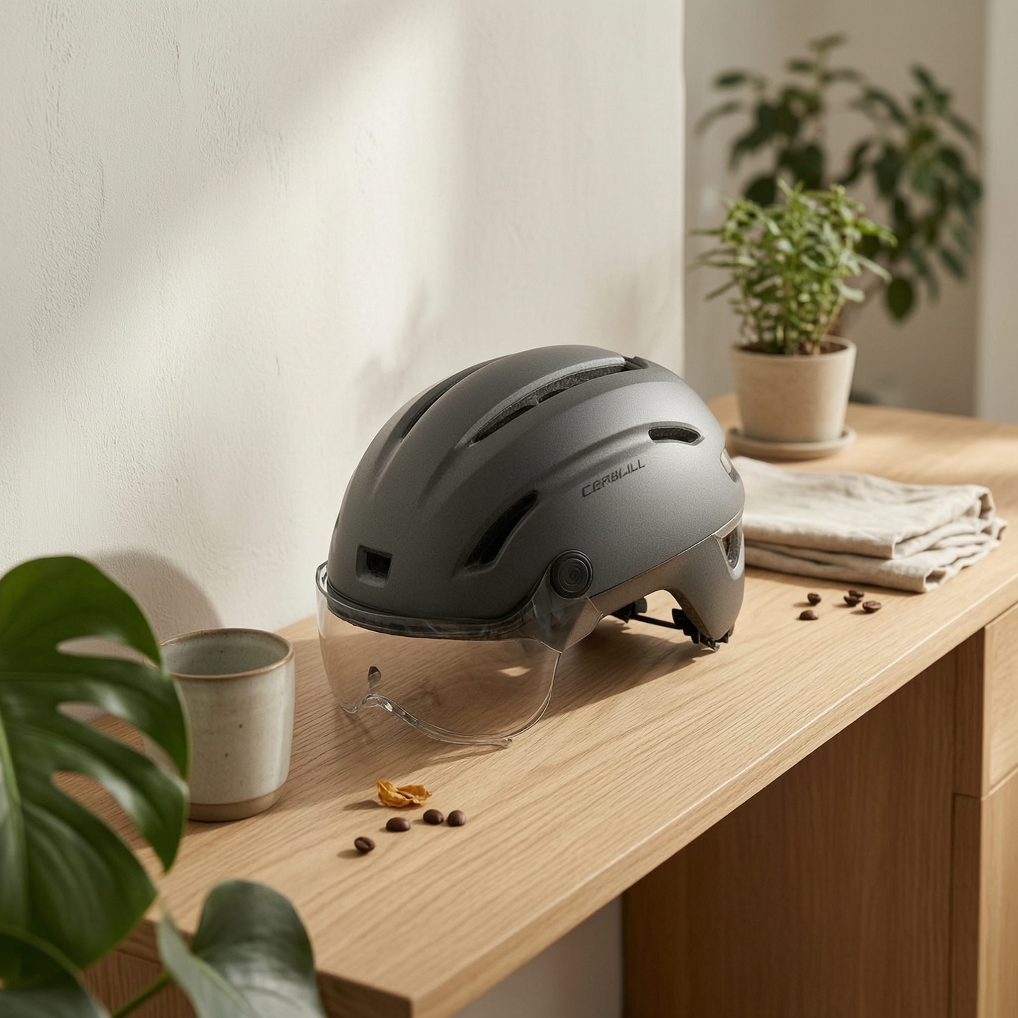 หมวกกันน็อคสำหรับจักรยานไฟฟ้า  - Commute Cycling Helmet บทวิจารณ์และราคา