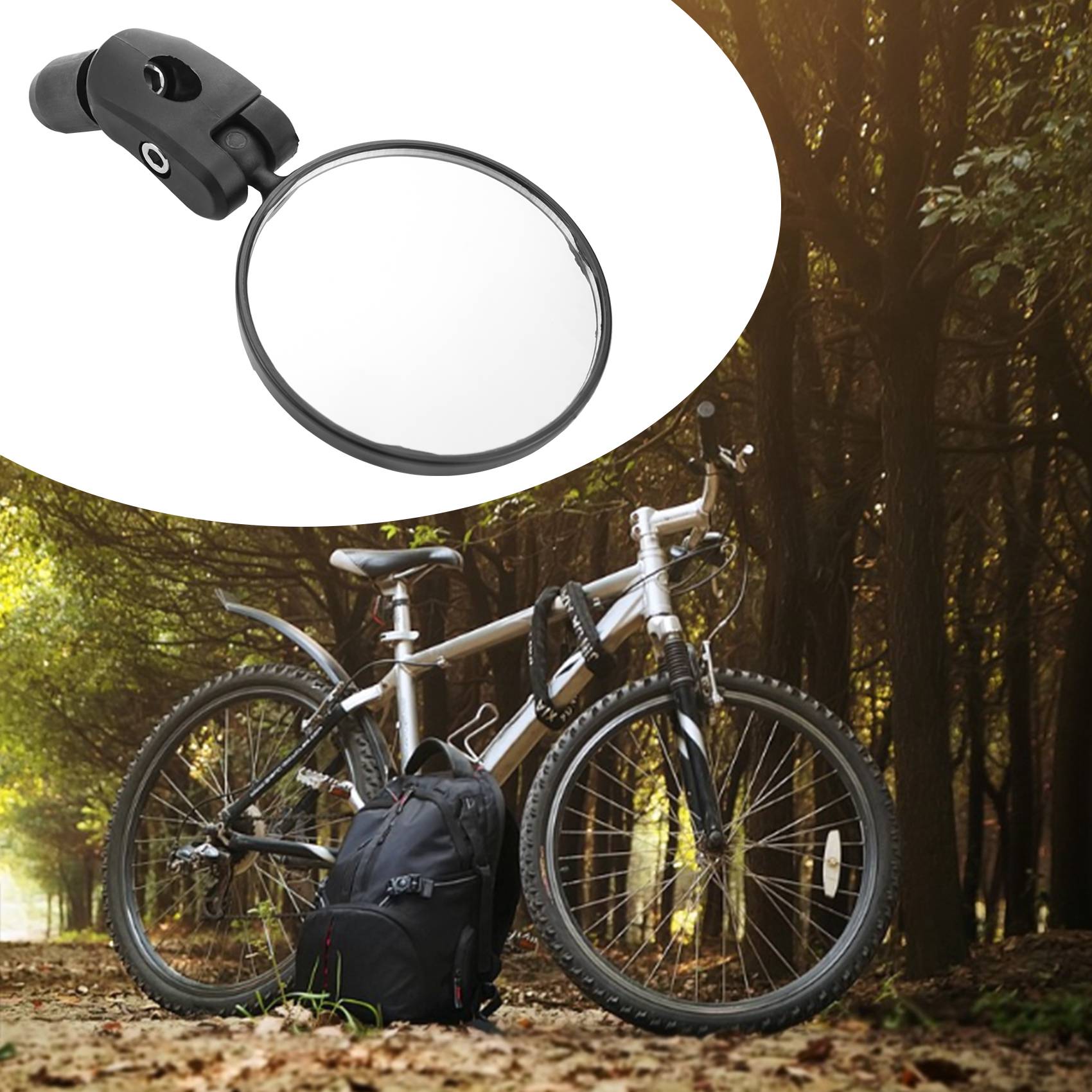 กระจกมองหลังจักรยาน AEB0, กระจ - Mirror Handlebar Convex บทวิจารณ์และราคา