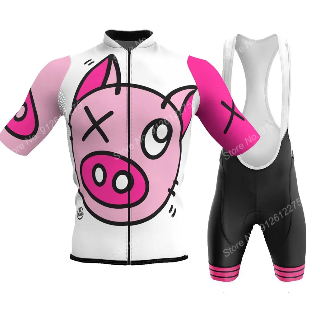 ชุด2023การ์ตูนหมูสำหรับผู้ชายเ - Cycling Commuter Clothing บทวิจารณ์และราคา