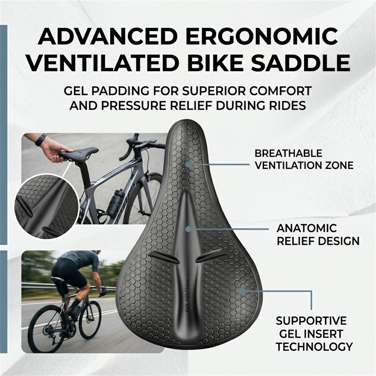 ฝาครอบที่นั่งจักรยานซิลิโคนหนา - Cycling Commuting บทวิจารณ์และราคา