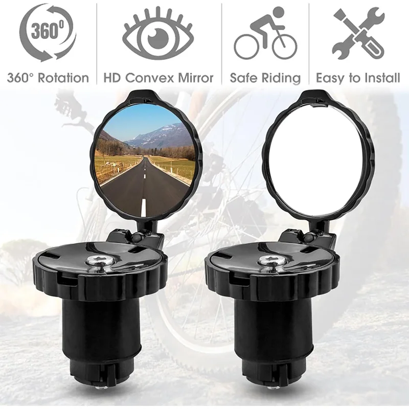 กระจกมองหลังแบบนูนติดแฮนด์จักร - Mirror Handlebar Convex บทวิจารณ์และราคา