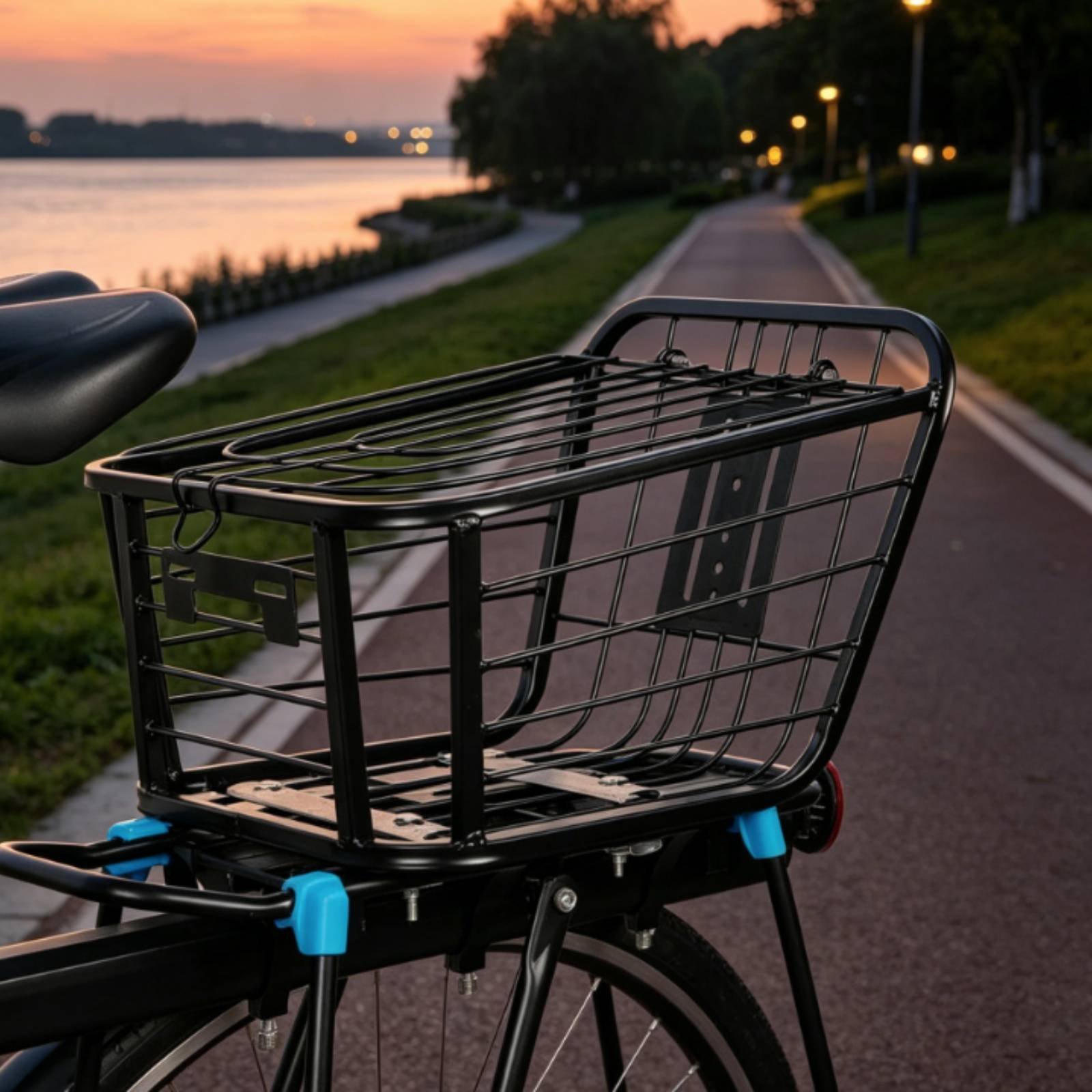 ตะกร้าจักรยานแบบพับได้ ตะกร้าห - Cycling Commuting บทวิจารณ์และราคา