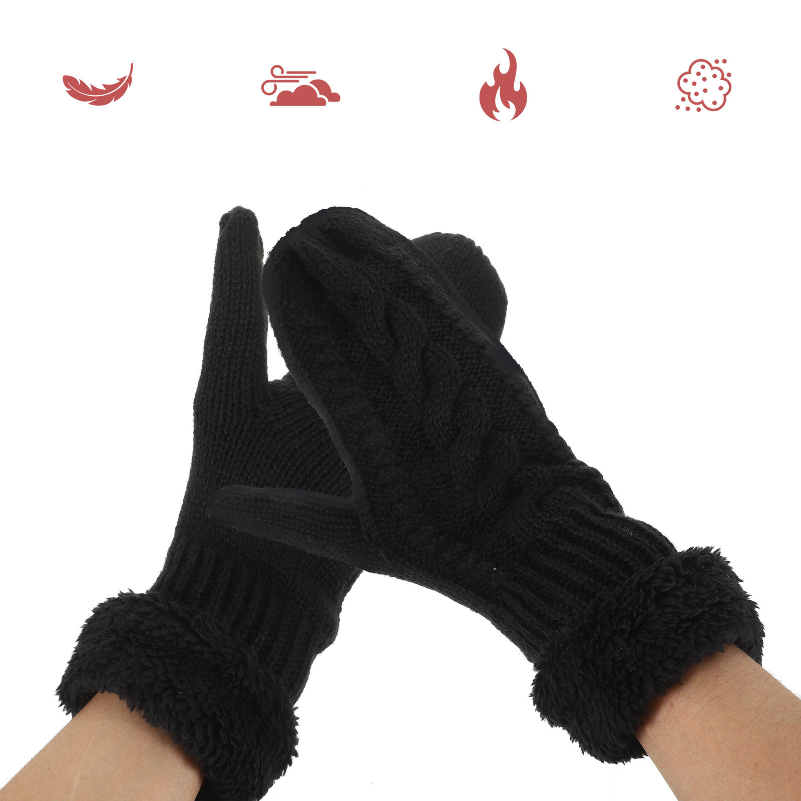 1 คู่ถุงมือฤดูหนาวสำหรับผู้ใหญ - Winter Cycling Commute บทวิจารณ์และราคา