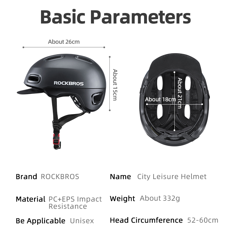 หมวกจักรยาน ROCKBROS สำหรับการ - Commute Cycling Helmet บทวิจารณ์และราคา