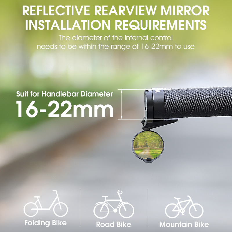 กระจกมองหลังจักรยาน WEST BIKIN - Mirror Handlebar Convex บทวิจารณ์และราคา
