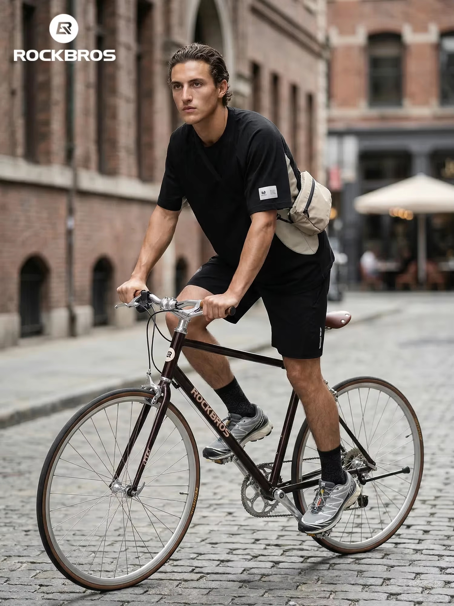 กางเกงขาสั้นปั่นจักรยาน ROCKBR - Cycling Shorts For Commute บทวิจารณ์และราคา