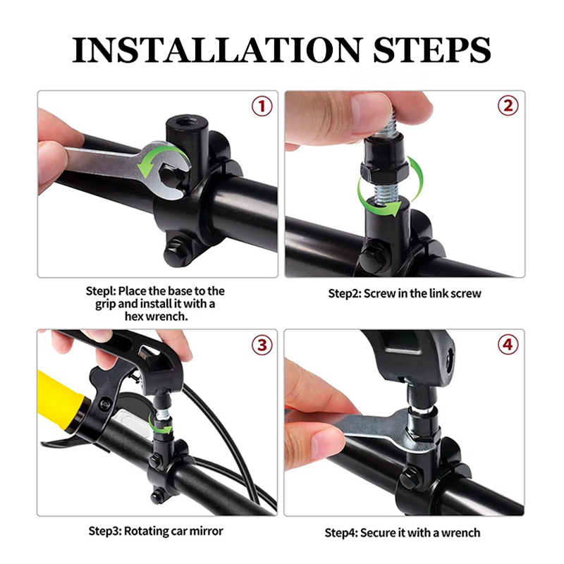 กระจกมองหลังแบบพับได้สำหรับแฮน - Mirror Handlebar Convex บทวิจารณ์และราคา