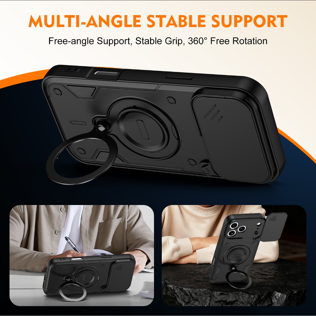 เคสโทรศัพท์กันกระแทกพร้อมฝาปิด - Kickstand Adjustable บทวิจารณ์และราคา