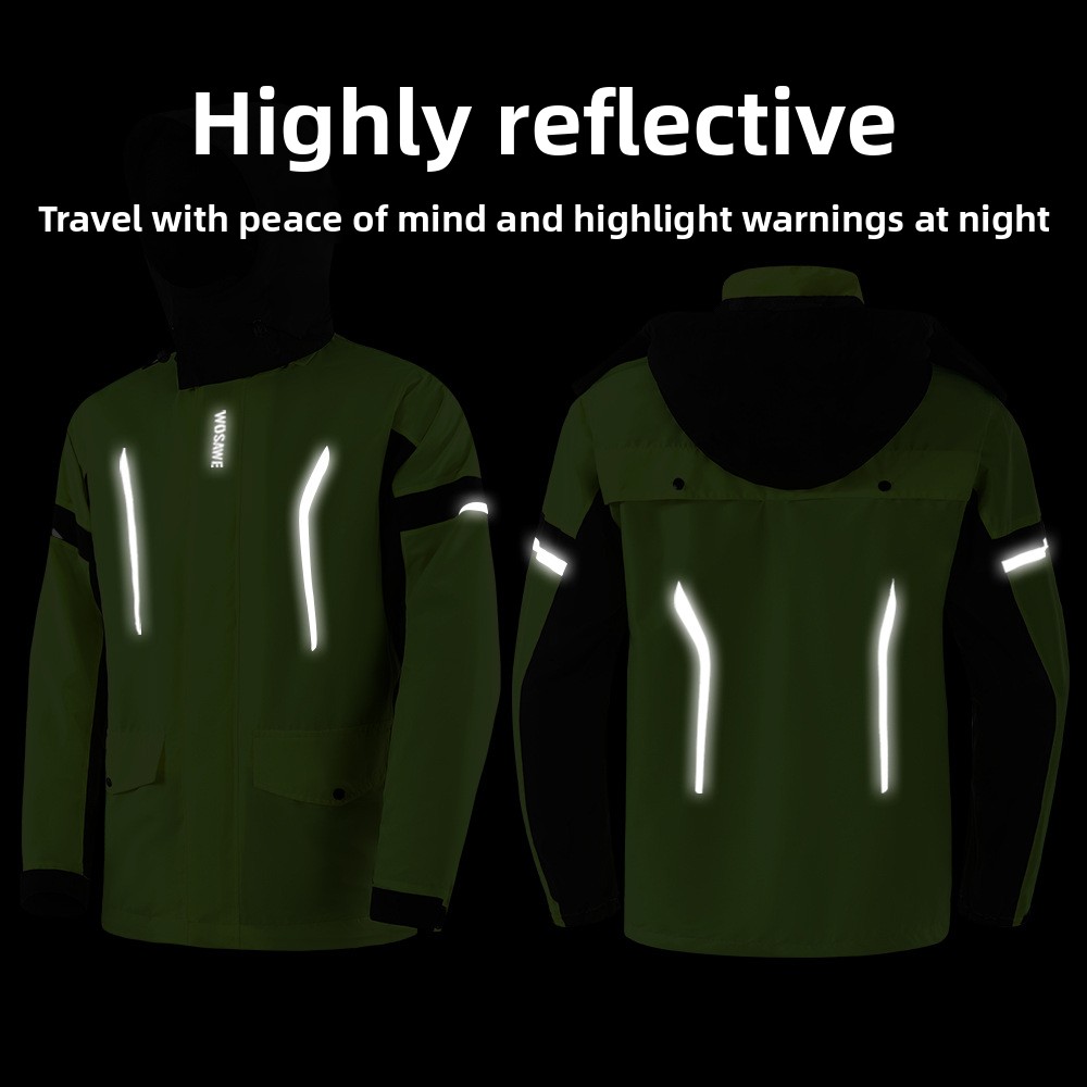 WOSAWE ชุดกันฝนสำหรับปั่นจักรย - Cycling Commute In Rain บทวิจารณ์และราคา