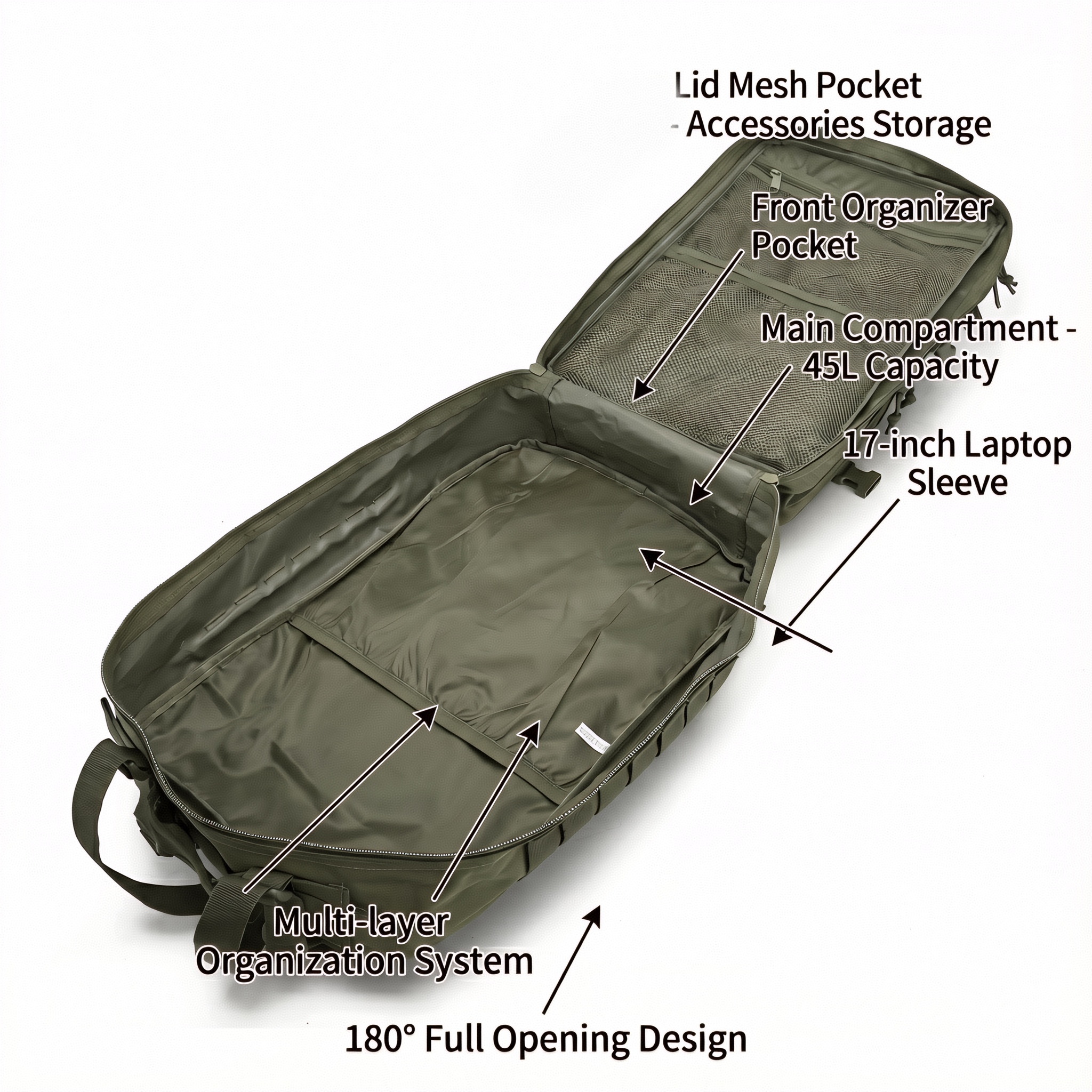 กระเป๋าเป้สะพายหลังแบบยุทธวิธี - Cycling Commuter Backpack Laptop บทวิจารณ์และราคา