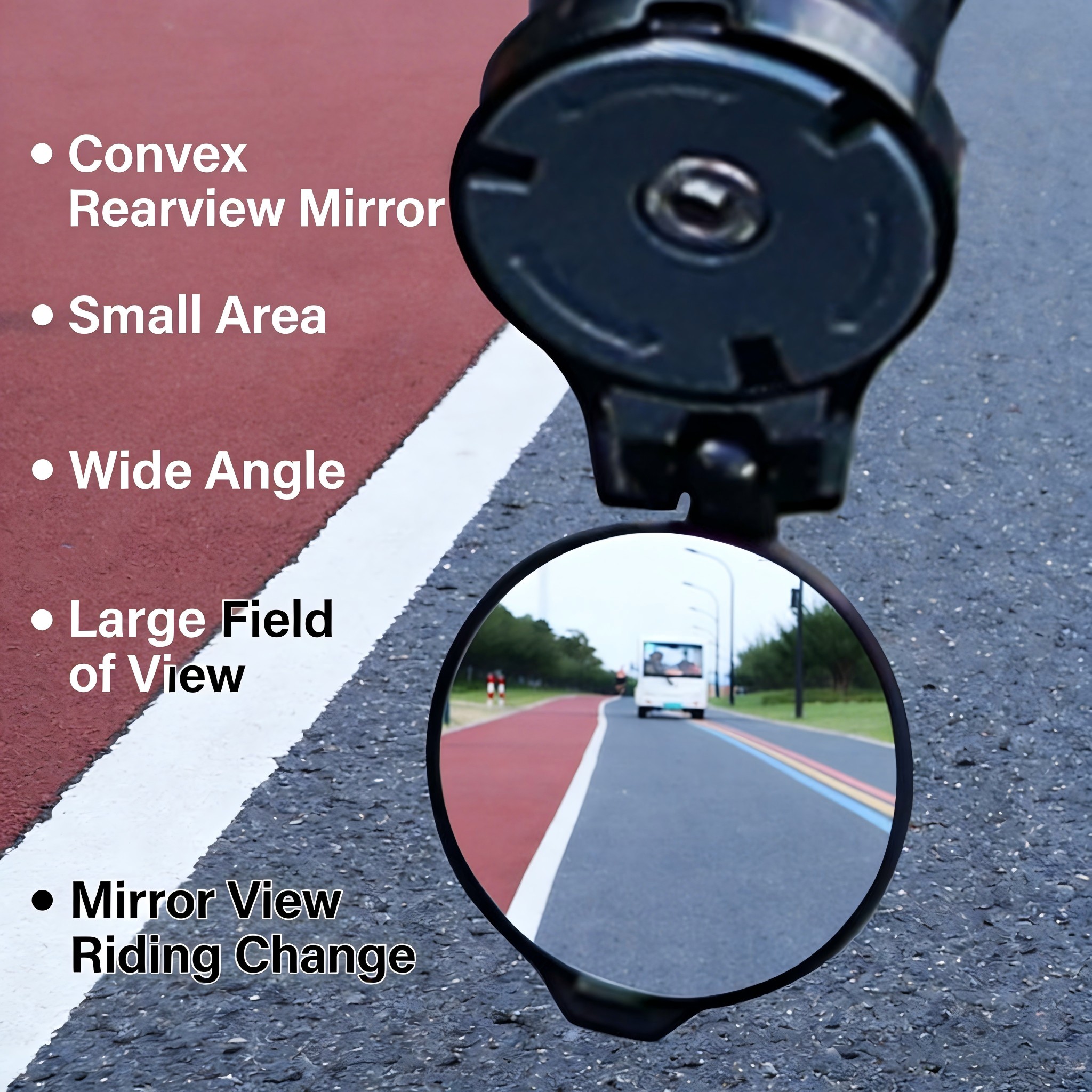 กระจกนูนสำหรับปั่นจักรยานขนาดก - Mirror Handlebar Convex บทวิจารณ์และราคา