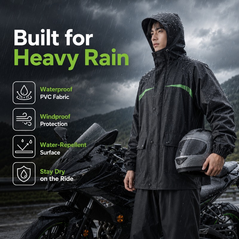 ชุดกันฝนสำหรับปั่นจักรยานแบบกั - Cycling Commute In Rain บทวิจารณ์และราคา
